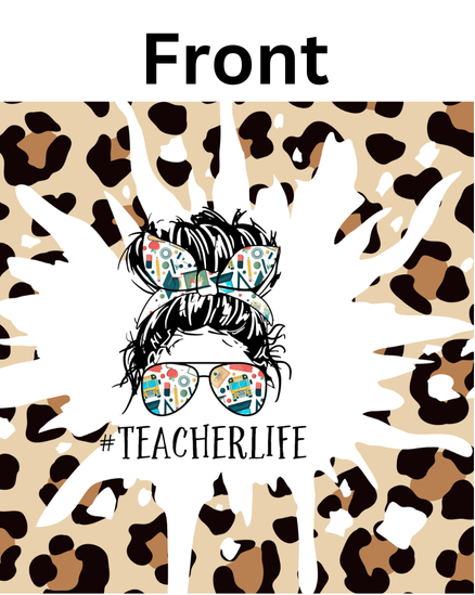 Teacher life Leopard Print